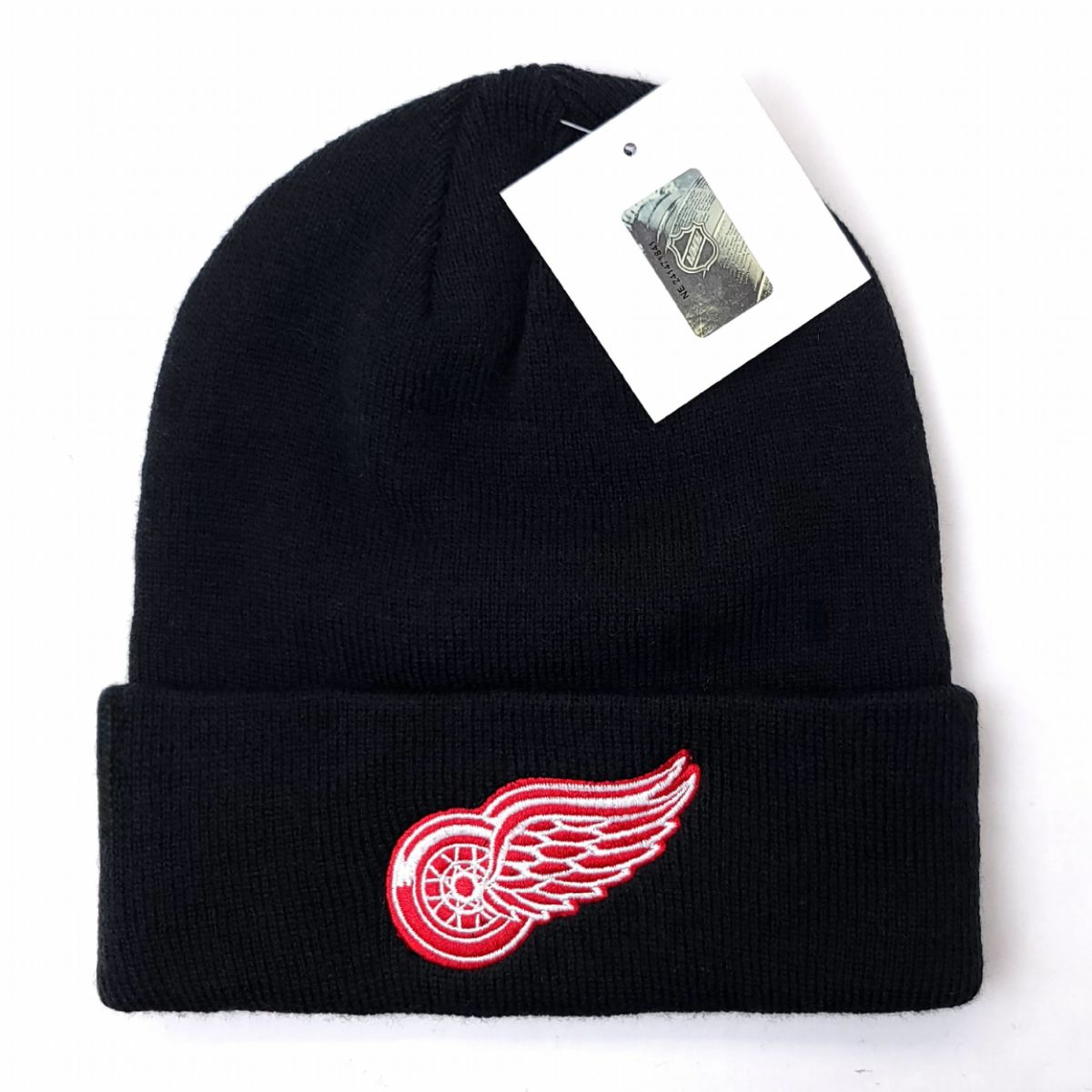 Detroit Red Wings Knit Toque - BS Cuff Black - OSFA - NHL