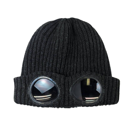Goggles Knitted Toque- Charcoal Grey - OSFA - Fashion Knit