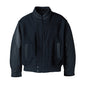 L00227 - Graduate - Men’s Melton & Leather Insulated Jacket - Dark Navy/Navy / XS