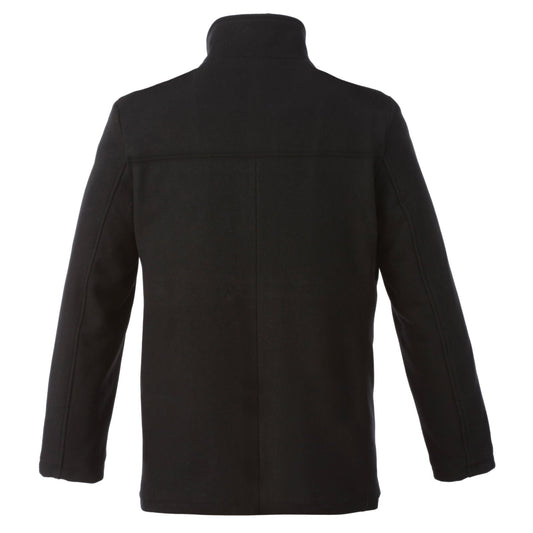 L00329 - Bayside - Men’s Melton Insulated Peacoat - and Leather