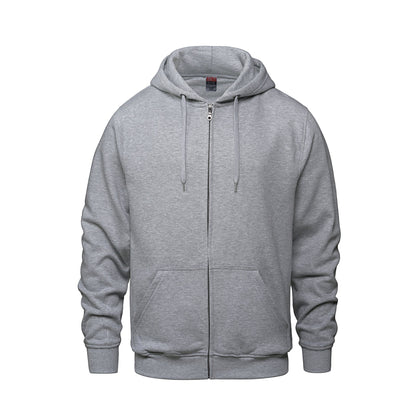 L00555 - Surfer - Adult Full Zip Hooded Sweatshirt - Athletic Grey Heather / XS - Fleece