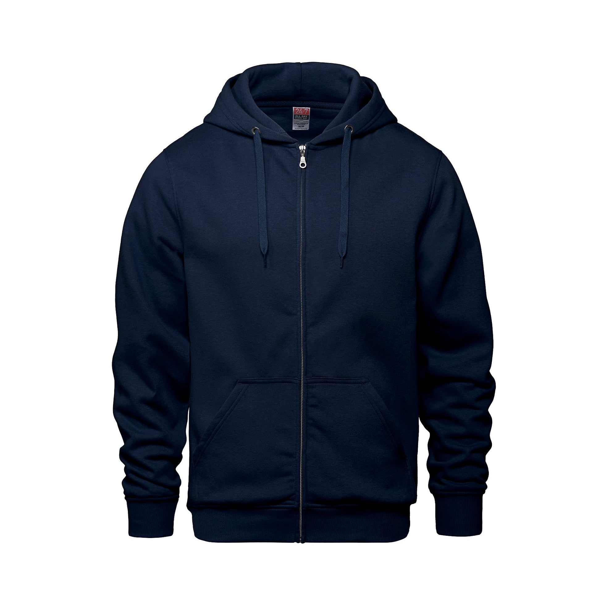 L00555 - Surfer - Adult Full Zip Hooded Sweatshirt - Navy / XS - Fleece