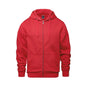 L00555 - Surfer - Adult Full Zip Hooded Sweatshirt - Red / XS - Fleece