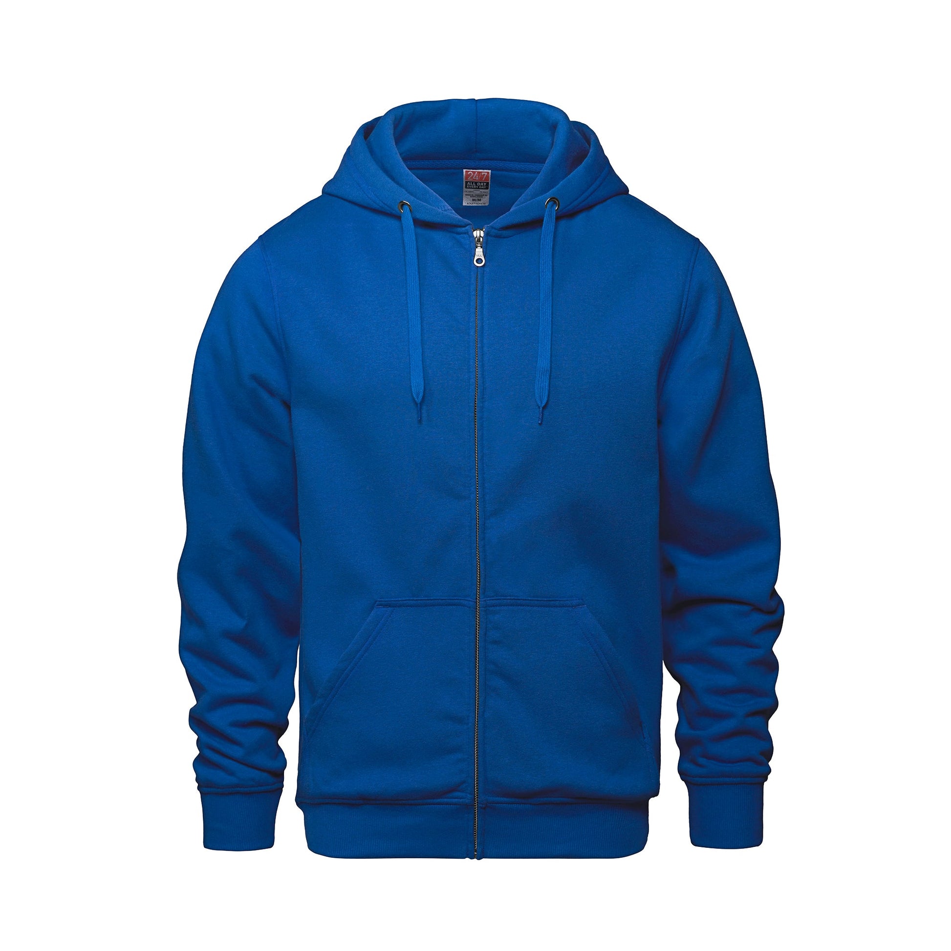 L00555 - Surfer - Adult Full Zip Hooded Sweatshirt - Royal / XS - Fleece