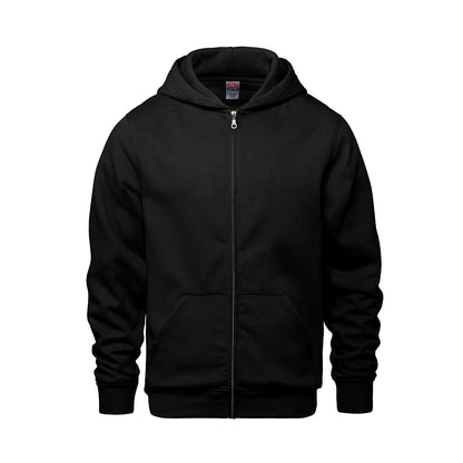 L0555Y - Surfer - Youth Full Zip Hooded Sweatshirt - Black / XS - Fleece