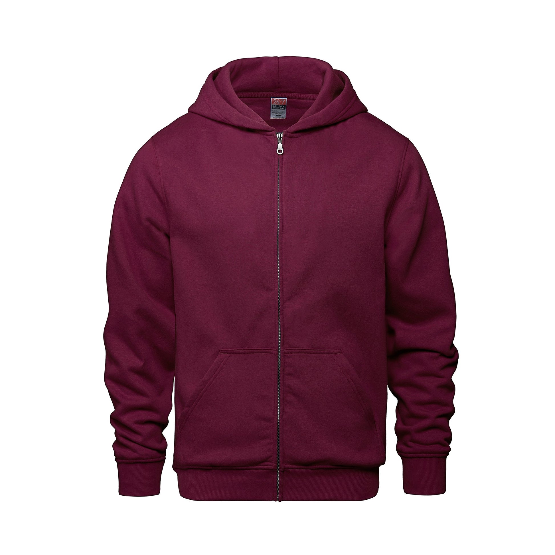 L0555Y - Surfer - Youth Full Zip Hooded Sweatshirt - Maroon / XS - Fleece