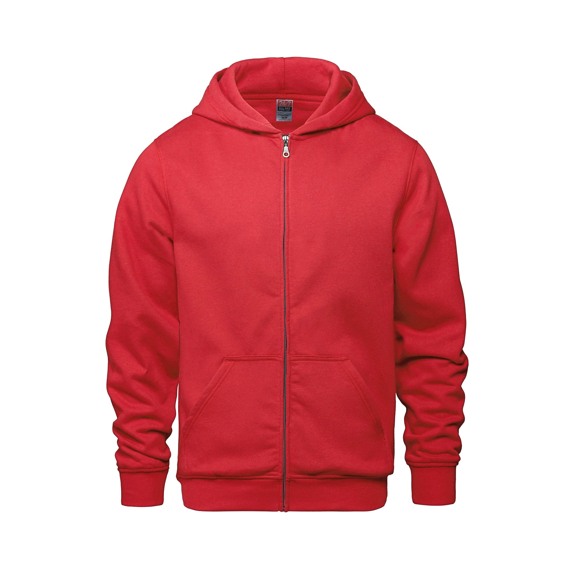 L0555Y - Surfer - Youth Full Zip Hooded Sweatshirt - Red / XS - Fleece