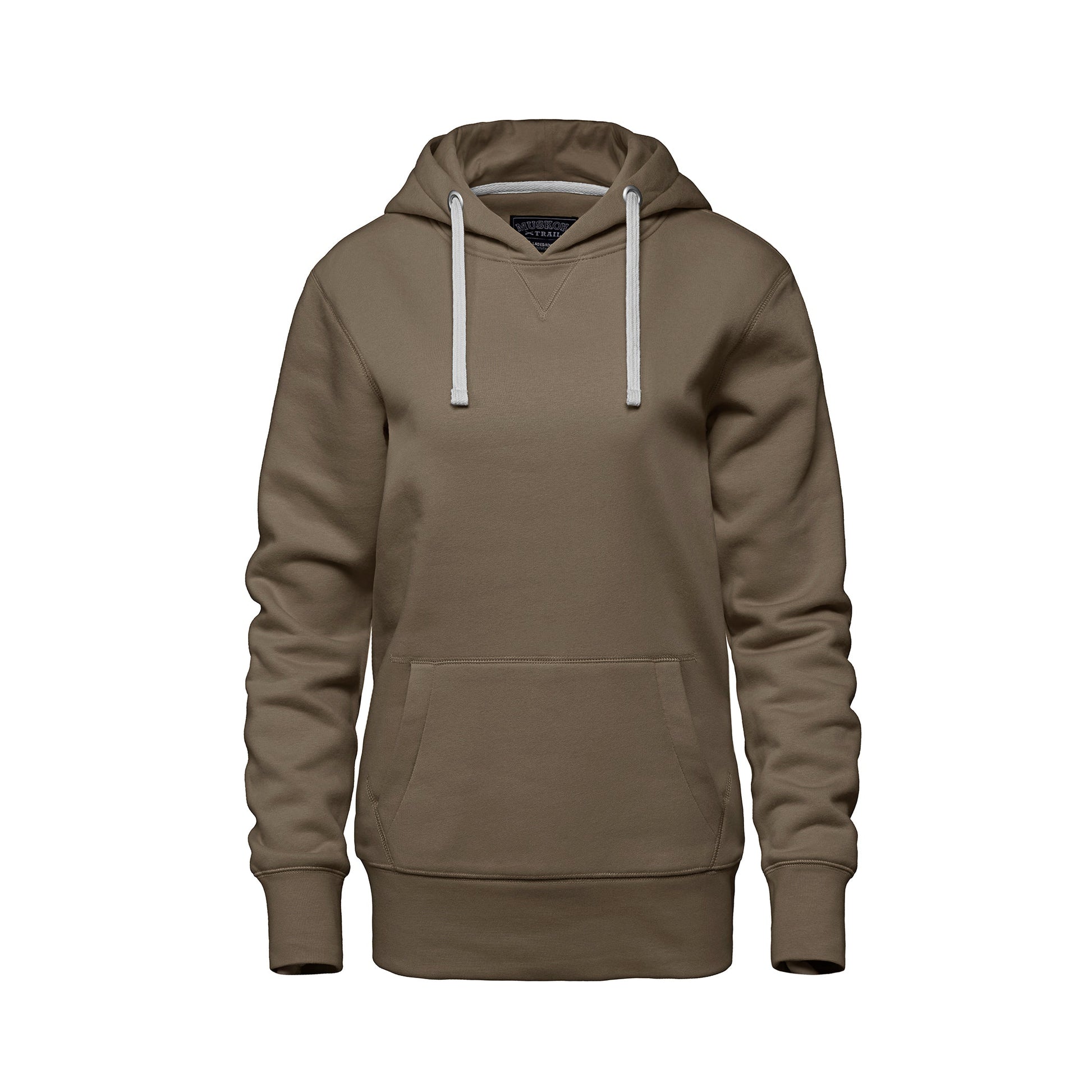 L00661 - Cedar Point - Ladies Pullover Hooded Sweatshirt - Taupe / XS / Fleece