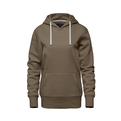L00661 - Cedar Point - Ladies Pullover Hooded Sweatshirt - Taupe / XS / Fleece