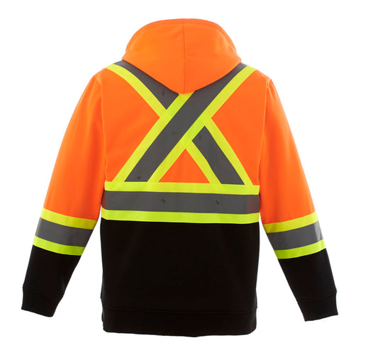 L00682 - Freedom - Hi-Vis Full Zip Hooded Sweatshirt - Workwear