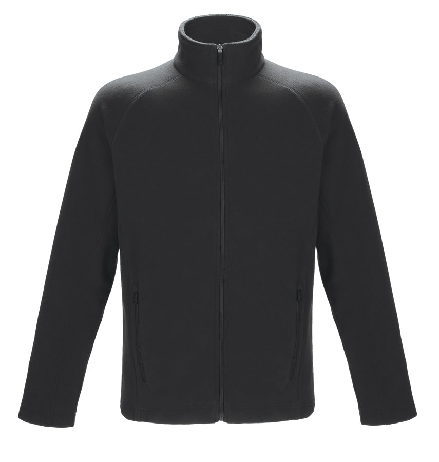 L00695 - Barren - Men’s Full-Zip Microfleece Jacket - Black / S / Fleece