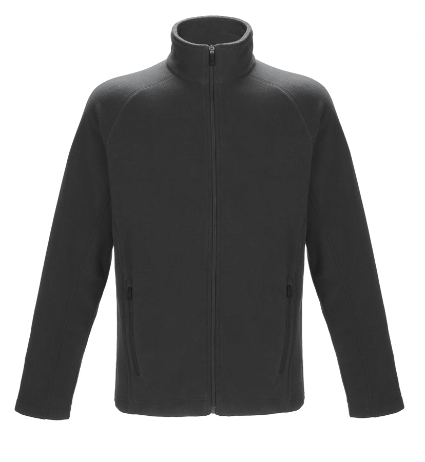 L00695 - Barren - Men’s Full-Zip Microfleece Jacket - Dark Charcoal / S / Fleece