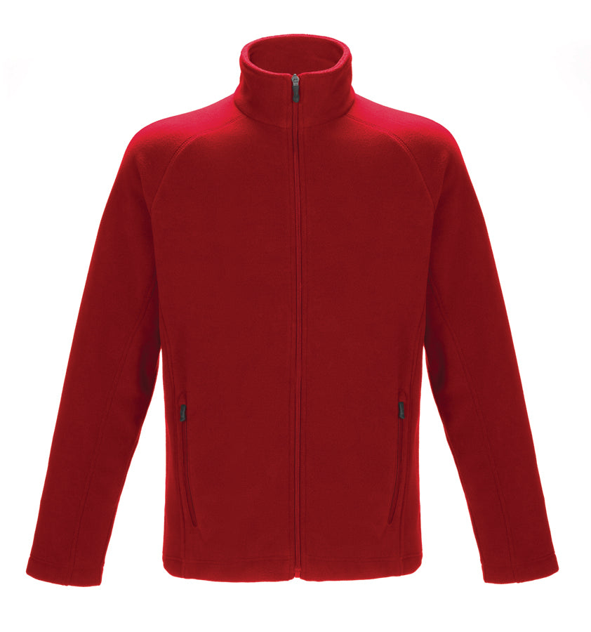 L00695 - Barren - Men’s Full-Zip Microfleece Jacket - Red / S / Fleece