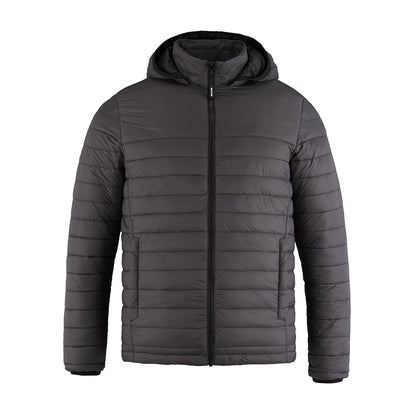 L00900 - Canyon - Men’s Puffy Jacket w/ Detachable Hood - Charcoal / S - Puffer