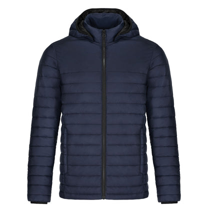 L00900 - Canyon - Men’s Puffy Jacket w/ Detachable Hood - Navy / S - Puffer