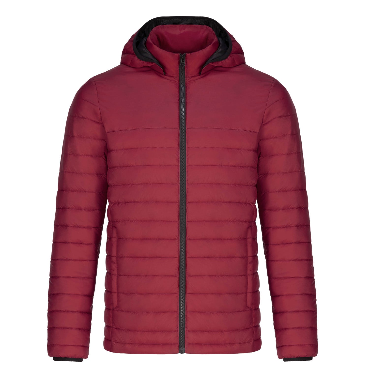 L00900 - Canyon - Men’s Puffy Jacket w/ Detachable Hood - Red / S - Puffer