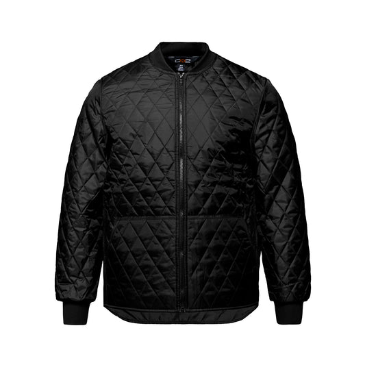L01025 - Contender - Adult Quilted Freezer Jacket - Black / S - Workwear