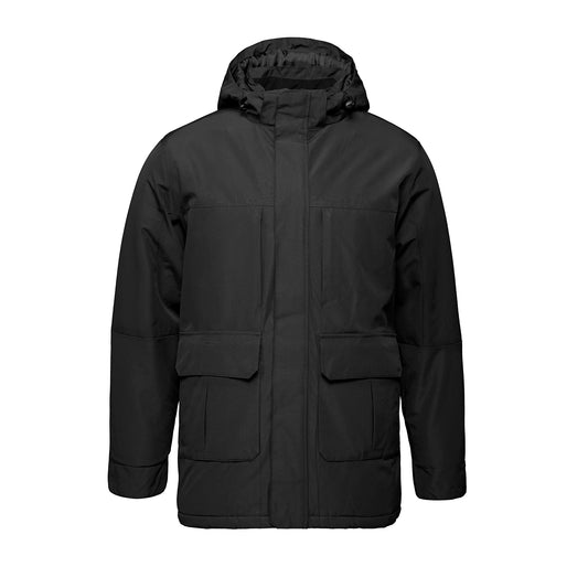L01080 - Ideal - Adult Insulated Parka w/ Detachable Hood - Black / XS - Jacket