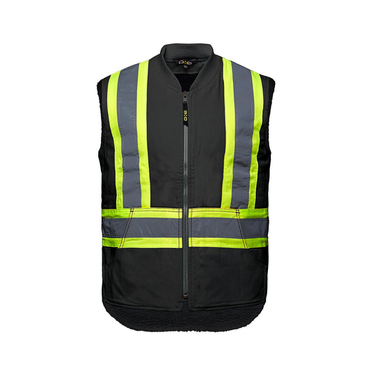 L01295 - Titan - Cotton Canvas Hi-Vis Vest - Black / S - Safety