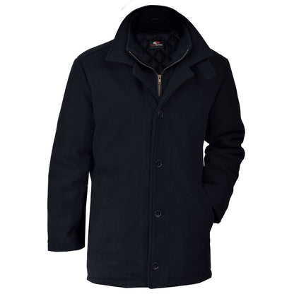 L0329Y - Bayside - Youth Melton Insulated Peacoat - Navy / XS - Jacket