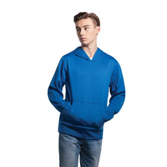 Blue Hooded Sweatshirt from Palm Aire Youth Polyester Pullover product with cart button