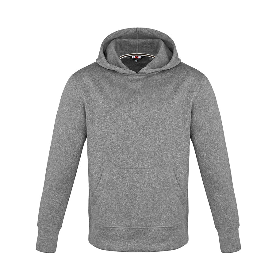 L0687Y - Palm Aire - Youth Polyester Pullover Hooded Sweatshirt - Grey / S / Fleece
