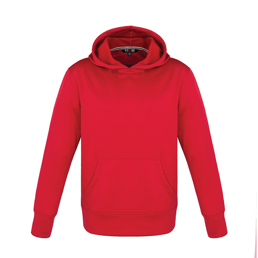 L0687Y - Palm Aire - Youth Polyester Pullover Hooded Sweatshirt - Red / S / Fleece