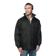 Black insulated jacket L09040 Commuter adult outerwear for press enter return comfort