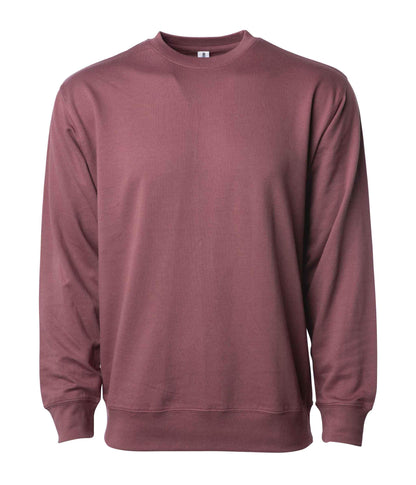 SS1000C - Unisex Lightweight Loopback Terry Crew - Port / XS - CREWNECKS