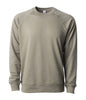 SS1000C - Unisex Lightweight Loopback Terry Crew - Olive / XS - CREWNECKS