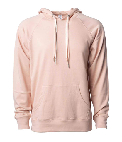 SS1000P - Unisex Lightweight Loopback Terry Hooded Pullover - Rose / XS - HOODIES