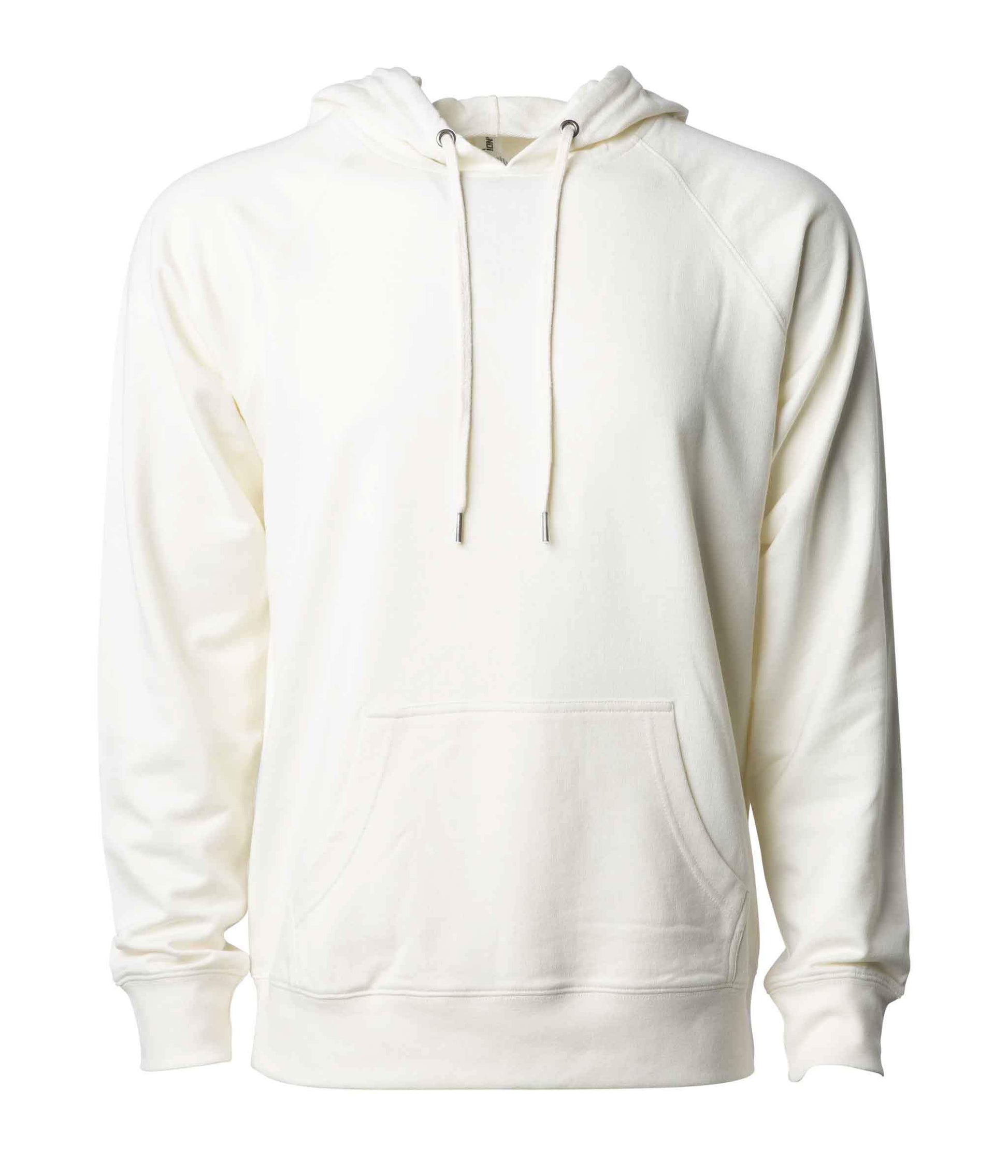 SS1000P - Unisex Lightweight Loopback Terry Hooded Pullover - Bone / XS - HOODIES