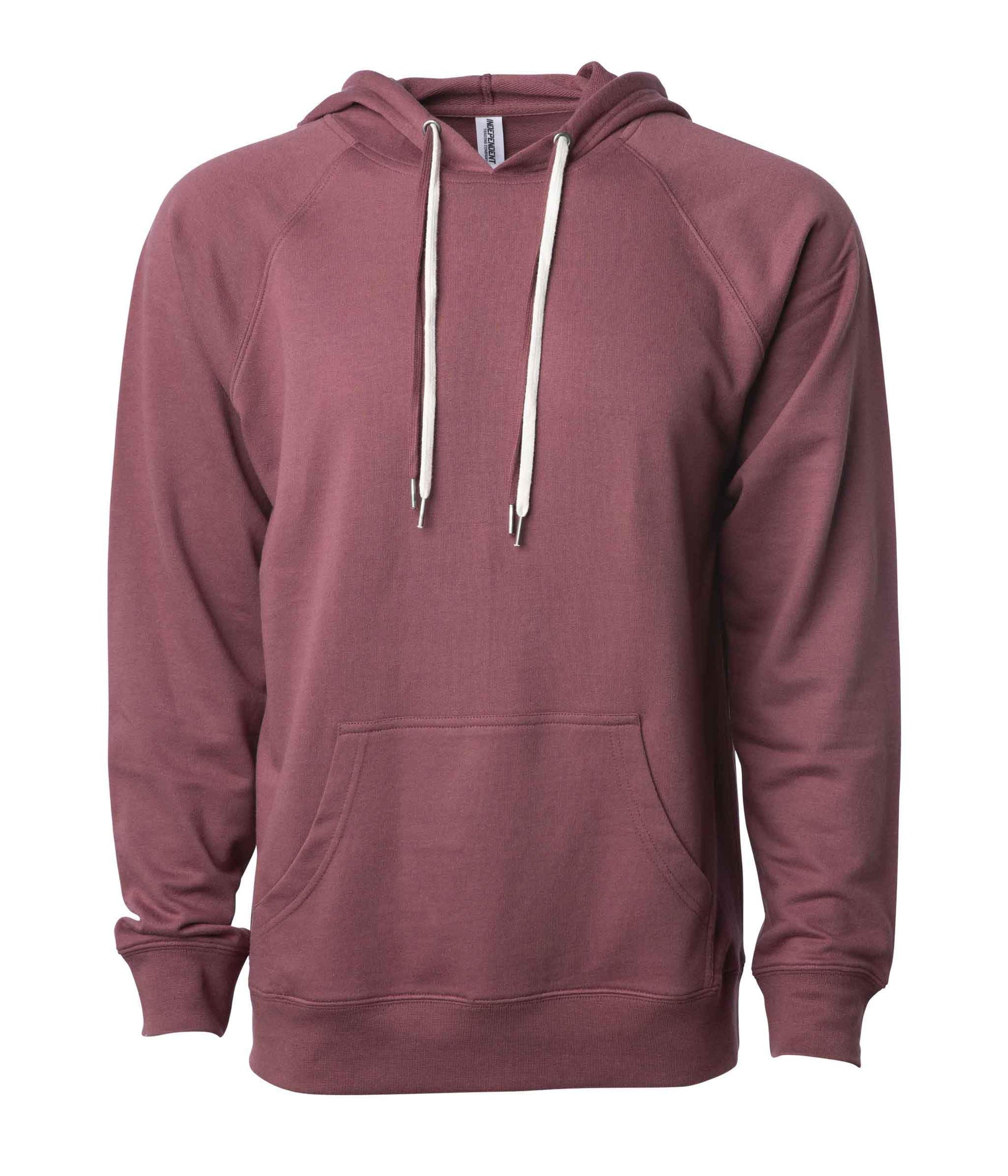SS1000P - Unisex Lightweight Loopback Terry Hooded Pullover - Port / XS - HOODIES