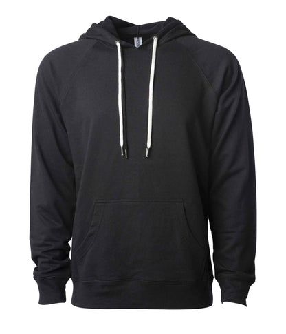 SS1000P - Unisex Lightweight Loopback Terry Hooded Pullover - Black / XS - HOODIES