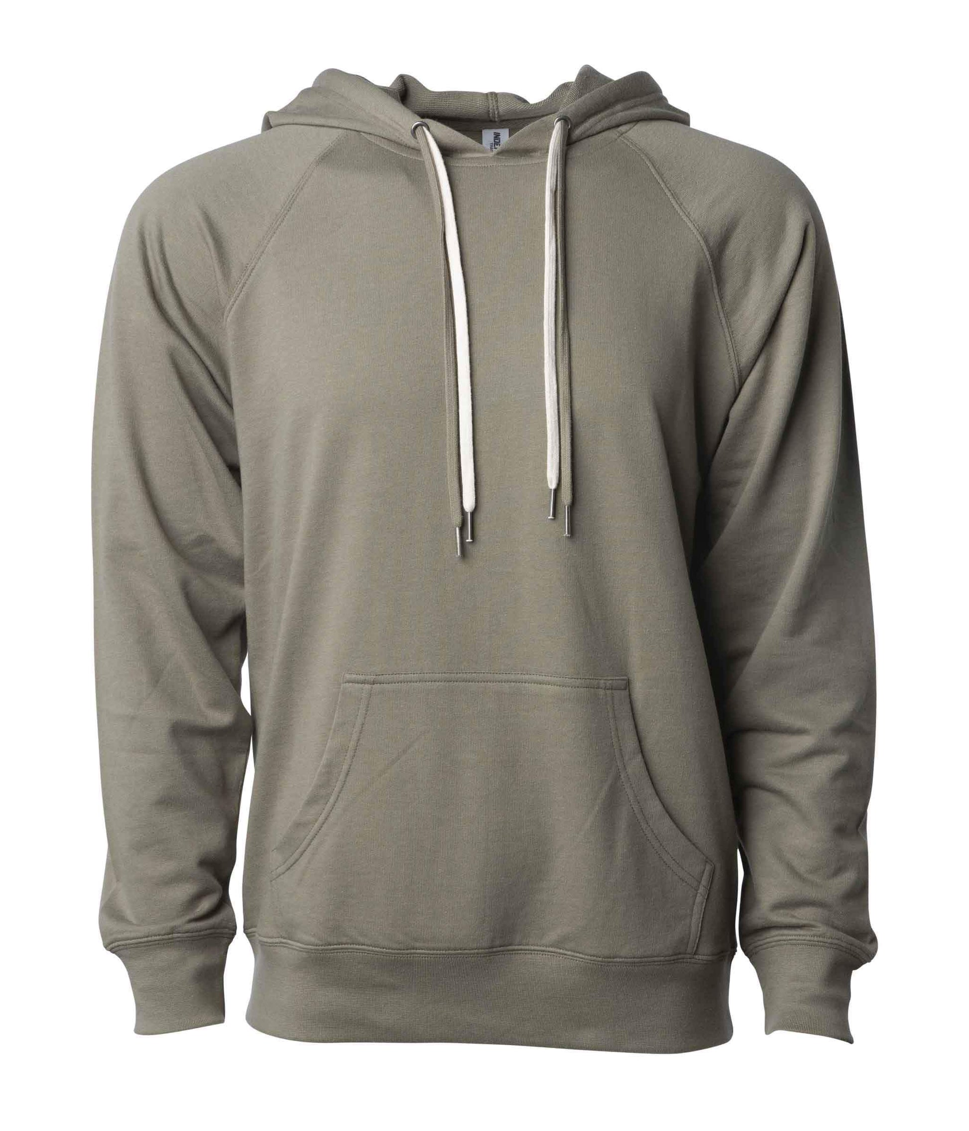 SS1000P - Unisex Lightweight Loopback Terry Hooded Pullover - Olive / XS - HOODIES