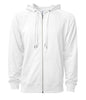 SS1000Z - Unisex Lightweight Loopback Terry Ziphood - White / XS - ZIPS