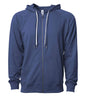 SS1000Z - Unisex Lightweight Loopback Terry Ziphood - Indigo / XS - ZIPS