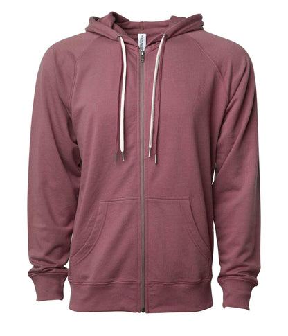 SS1000Z - Unisex Lightweight Loopback Terry Ziphood - Port / XS - ZIPS
