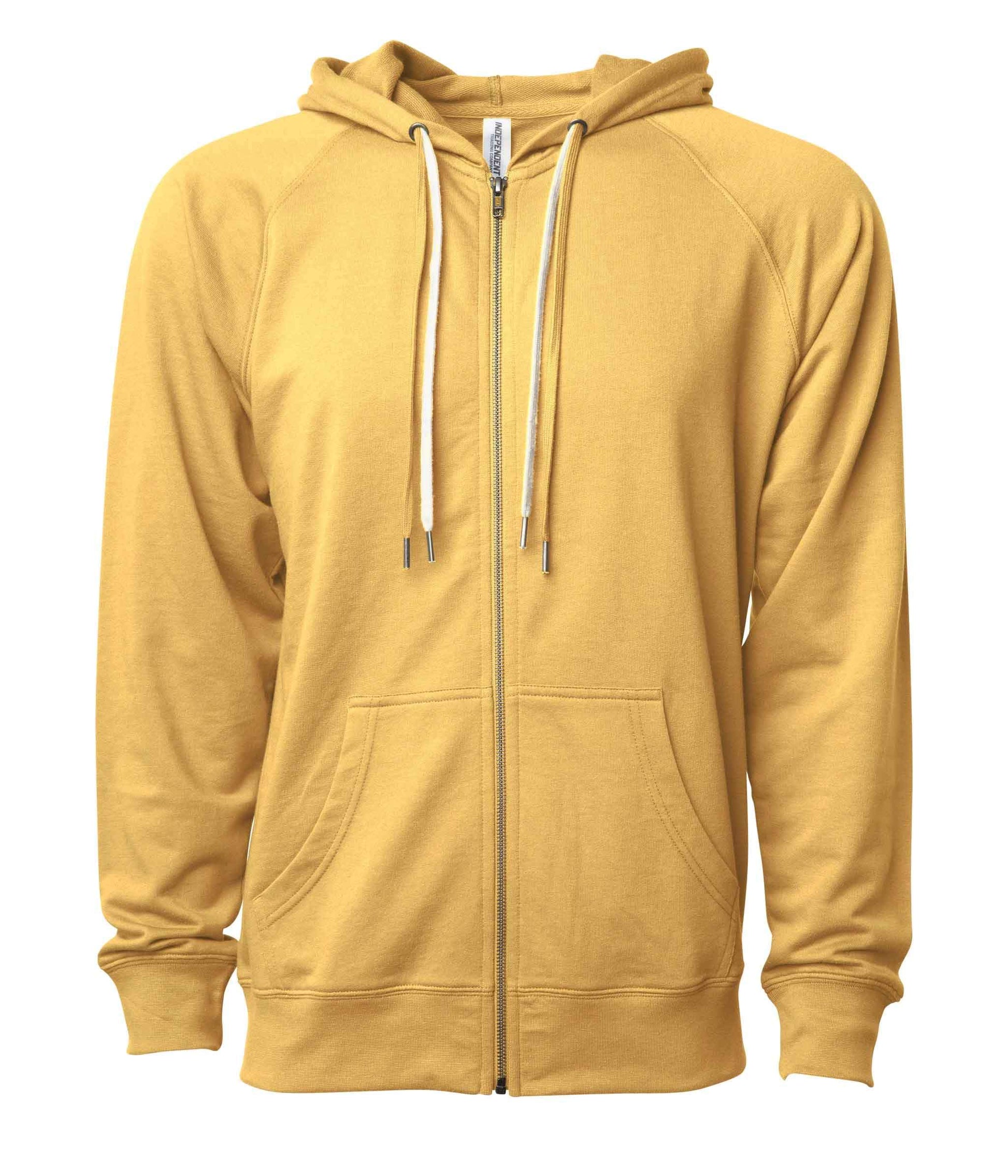 SS1000Z - Unisex Lightweight Loopback Terry Ziphood - Harvest Gold / XS - ZIPS