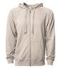 SS1000Z - Unisex Lightweight Loopback Terry Ziphood - Sand / XS - ZIPS