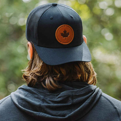 Maple Leaf Leather Patch Hat