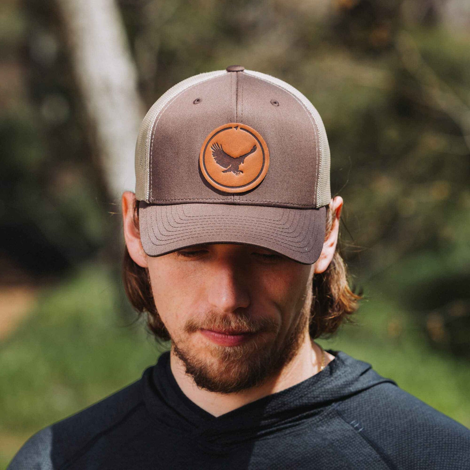 Eagle Leather Patch Hat