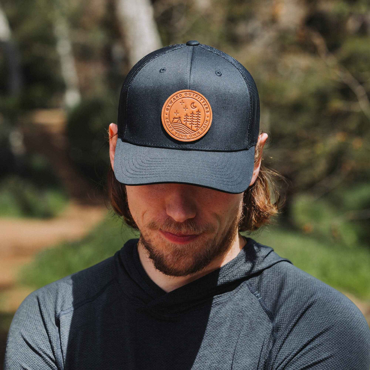 Stellar Night Leather Patch Hat