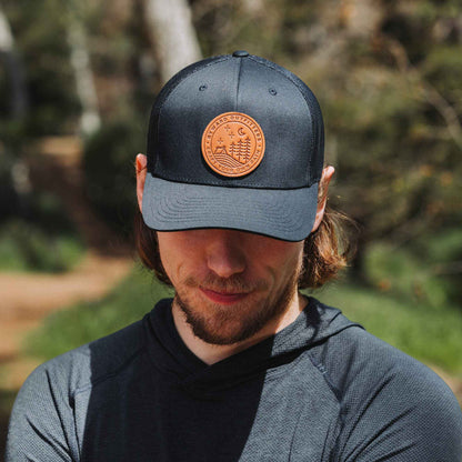 Stellar Night Leather Patch Hat