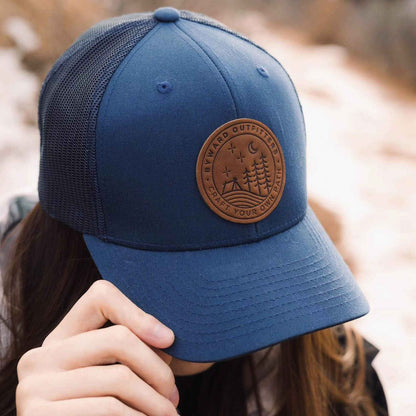 Stellar Night Leather Patch Hat