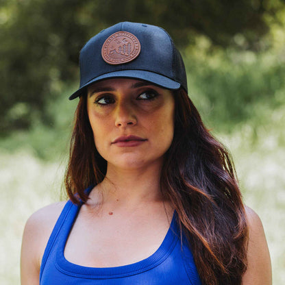 Stellar Night Leather Patch Hat