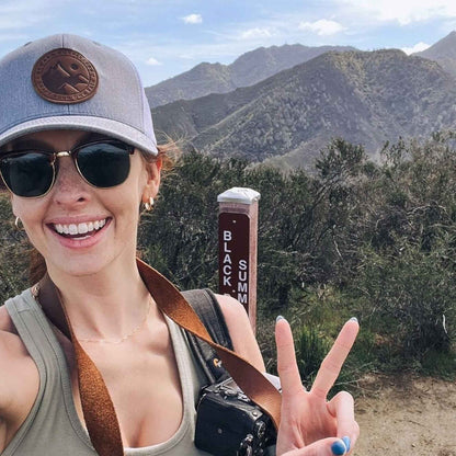 Mountain Escape Leather Patch Hat