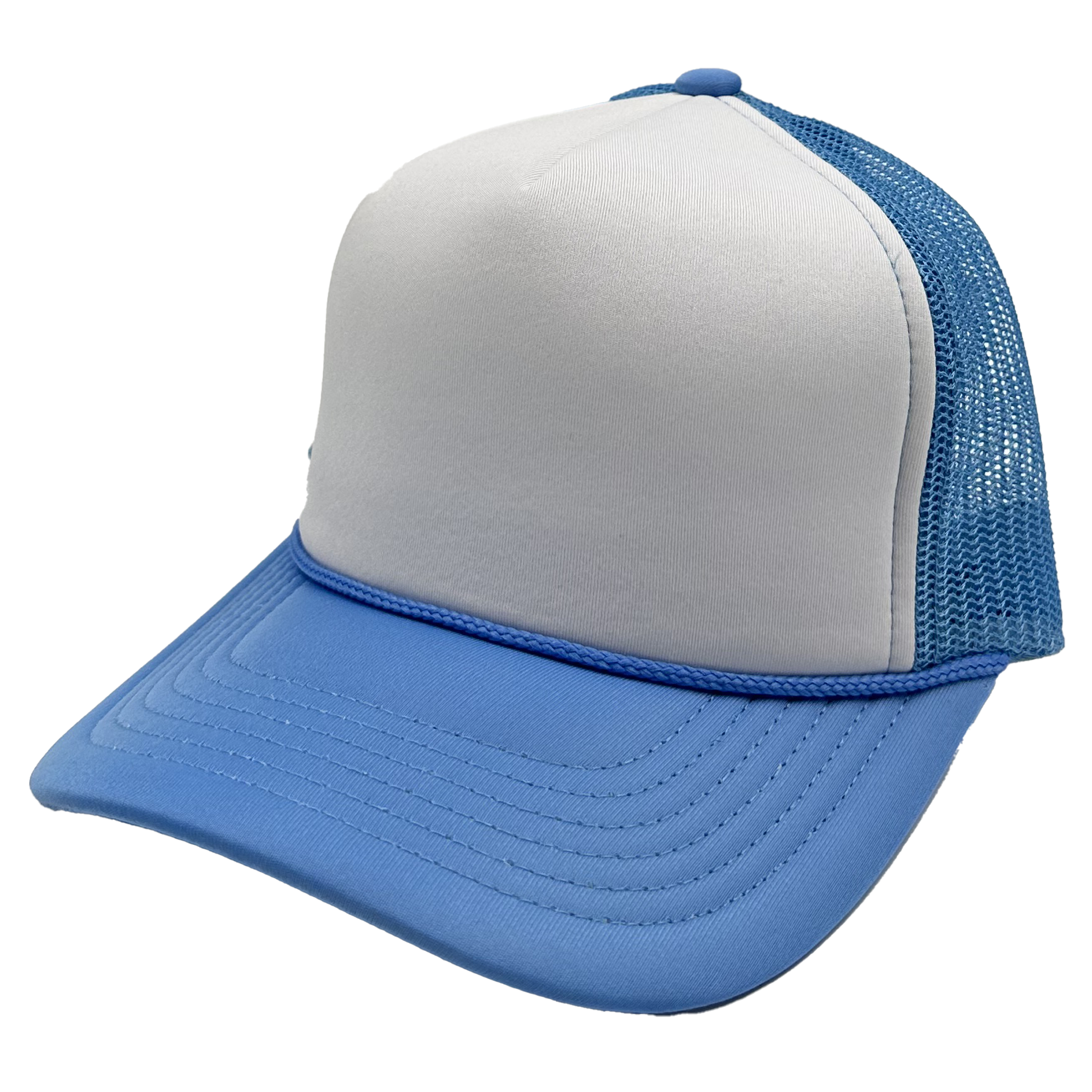 GNV-1222FT - Foam Trucker Cap - Light Blue White / One Size - CAPS