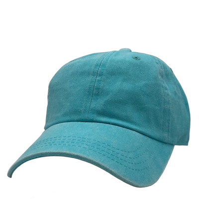 AS-1100 - Cotton Twill Premium Pigment Dyed Cap - Light Blue / One Size - CAPS