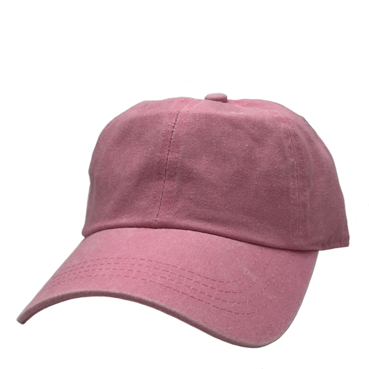 AS-1100 - Cotton Twill Premium Pigment Dyed Cap - Light Pink / One Size - CAPS